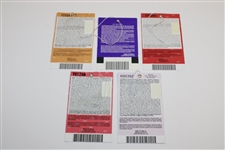 1999, 2010, 2012, 2018 & 2022 Masters Tournament Tickets