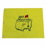 Sergio Garcia Signed 2017 Masters Embroidered Flag - Bobby Clampett Collection JSA ALOA