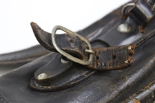 Vintage Black Leather Golf Bag