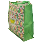 Masters Tournament Circle Logo Green/Pink/Yellow Jute Bag