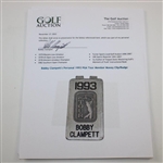 Bobby Clampett's Personal 1993 PGA Tour Member Money Clip/Badge