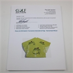 Three (3) 2018 Masters Tournament Embroidered Flags - Patrick Reed Winner