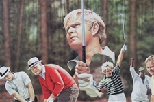 Jack Nicklaus 'The Master of Augusta' Alan Zuniga Ltd Ed 332/1988 Print - Framed
