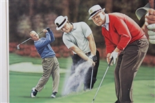 Jack Nicklaus 'The Master of Augusta' Alan Zuniga Ltd Ed 332/1988 Print - Framed