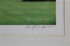 Jack Nicklaus 'The Master of Augusta' Alan Zuniga Ltd Ed 332/1988 Print - Framed