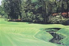 Augusta National Golf Club Azalea Alan Zuniga Ltd Ed 683/1992 Print - Framed