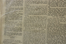 1899 New York Daily Tribune with Willie Smith Wins US Open at Baltimore CC Article