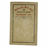 Dalhousie Golf Club, Carnoustie, Cardboard Broadside - Register of Winners of Dalhousie Cup