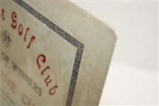 Dalhousie Golf Club, Carnoustie, Cardboard Broadside - Register of Winners of Dalhousie Cup