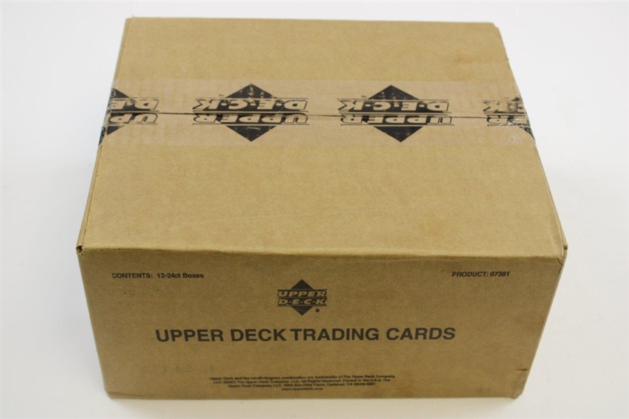 2001 Upper Deck Trading Cards Unopened Hobby Case of 12 Boxes  #17478 - Tiger Woods Rookie Set