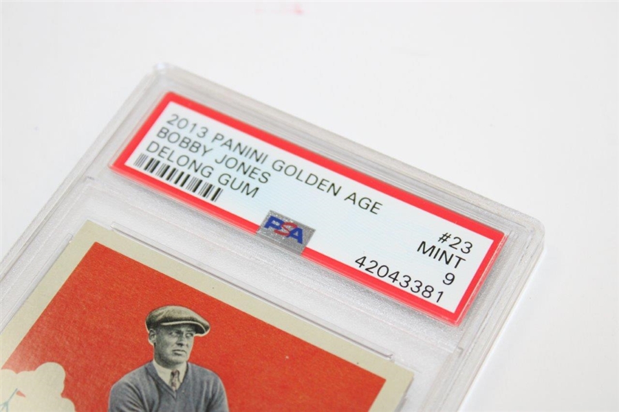 Bobby Jones 2013 Panini Golden Age Delong Gum Golf Card #23 PSA 9 MINT #42043381