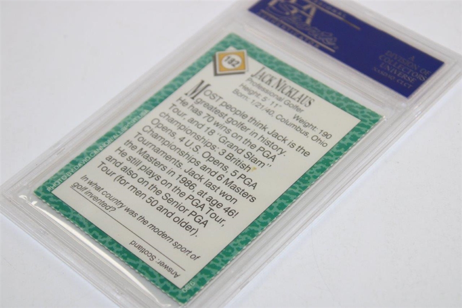 1990 Jack Nicklaus S.I. For Kids #182 Golf Card PSA 8 NM-MT #14920580