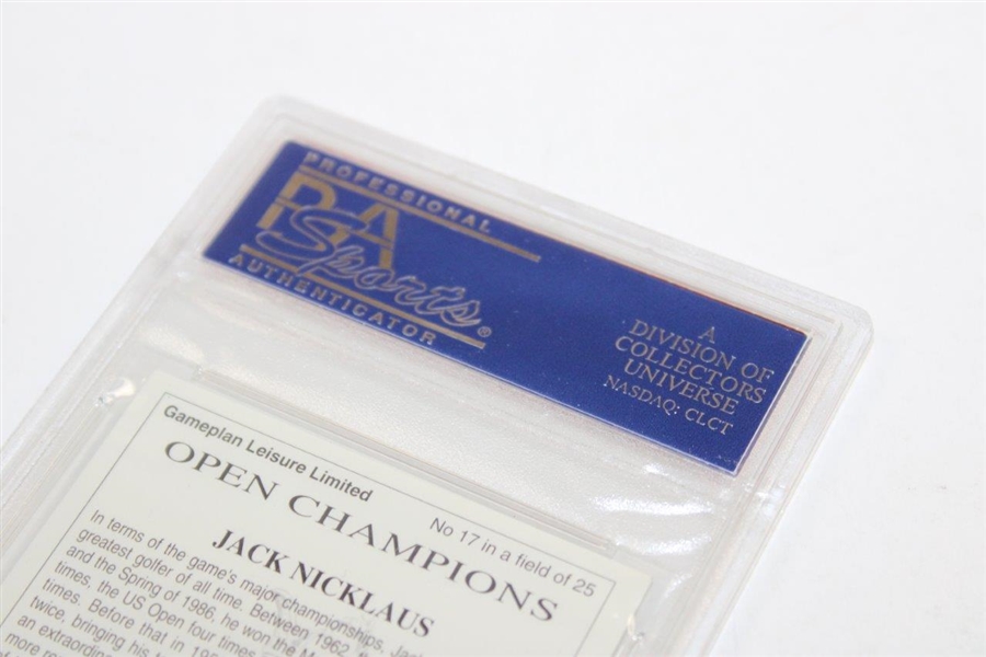 Jack Nicklaus 1993 Gameplan Leisure Open Champions Golf Card #17 PSA 8 NM-MT #15780531