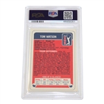 Tom Watson 1989 Miller Press PGA Hand Cut Golf Card PSA 6 EX-MT #46458351