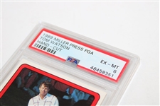 Tom Watson 1989 Miller Press PGA Hand Cut Golf Card PSA 6 EX-MT #46458351