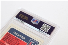 Tom Watson 1989 Miller Press PGA Hand Cut Golf Card PSA 6 EX-MT #46458351