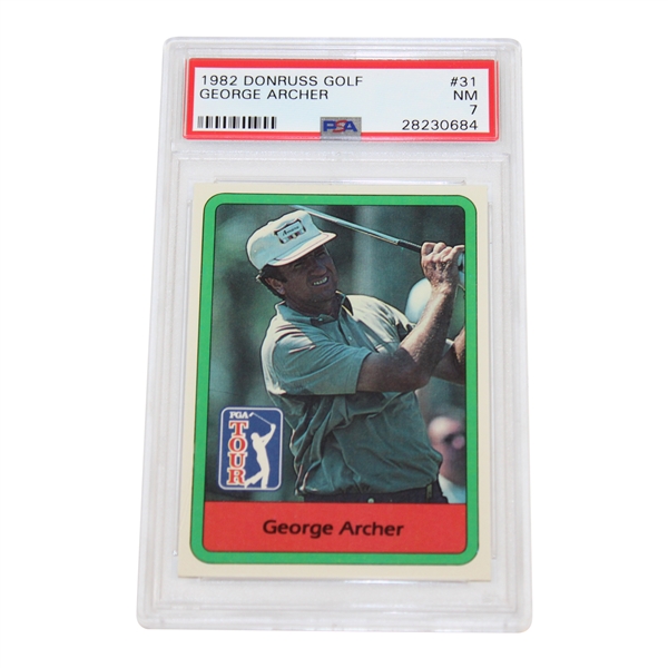 George Archer 1982 Donruss Golf Card #31 PSA 7 #28230684