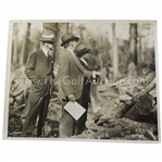 1930s Augusta National GC Original Photo of Bobby Jones, Miller  & other Surveying Construction Plans/Land