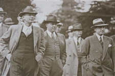 1930's Augusta National GC Original Photo of Bobby Jones & Group Surveying Construction Land
