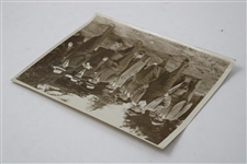 1930's Augusta National GC Original Photo of Bobby Jones & Group Surveying Construction Land