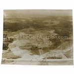 1930s Augusta National Golf Club Original Aerial Photo of 13th & 14th Fairways Under Construction