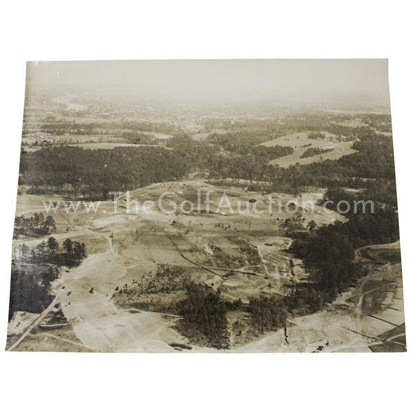 1930's Augusta National Golf Club Original Aerial Photo of 13th & 14th Fairways Under Construction