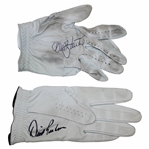 David Graham & Andy North Signed Personal Golf Gloves JSA ALOA