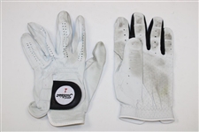 Hale Irwin & Tony Jacklin Signed Personal Golf Gloves JSA ALOA