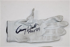 Davis Love III & Lanny Wadkins Signed Personal Golf Gloves JSA ALOA