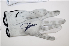 Stricker, Sheehan, Perry, Haas & Colbert Signed Personal Golf Gloves JSA ALOA