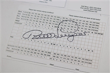 David Graham, Lanny Wadkins & Bernhard Langer Signed Urbana CC Official Scorecards JSA ALOA