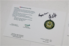 Sandy Lyle, Retief Goosen & Tom Weiskopf Signed Urbana CC Official Scorecards JSA ALOA