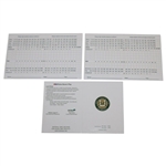 Sandy Lyle, Retief Goosen & Tom Weiskopf Signed Urbana CC Official Scorecards JSA ALOA