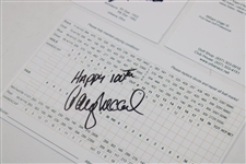 JC Snead, Johnny Miller, Jay Haas & Gary McCord Signed Urbana CC Official Scorecards JSA ALOA