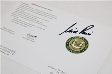 Nick Price, Tony Jacklin & Mark Calcavecchia Signed Urbana CC Official Scorecards JSA ALOA