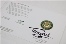 Nick Price, Tony Jacklin & Mark Calcavecchia Signed Urbana CC Official Scorecards JSA ALOA