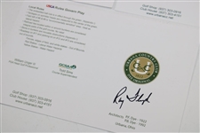 Curtis Strange, Ray Floyd & Mark O'Meara Signed Urbana CC Official Scorecards JSA ALOA