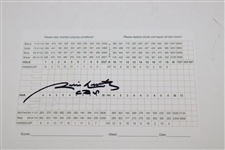 Jim Nantz Signed & Personalized Urbana CC Official Scorecard In Pete Dye's Memory JSA ALOA