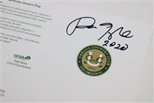 Vice President Dan Quayle Signed Urbana CC Official Scorecard JSA ALOA