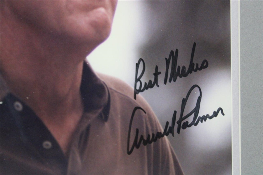 Arnold Palmer Signed 1988 Framed Photo Display JSA ALOA