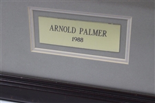 Arnold Palmer Signed 1988 Framed Photo Display JSA ALOA