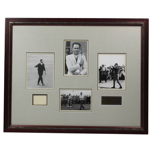 Tony Lema Signed 1964 British Open Framed Photo Display JSA ALOA