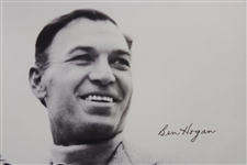 Ben Hogan Signed 1953 British Open Carnoustie Framed Display JSA ALOA