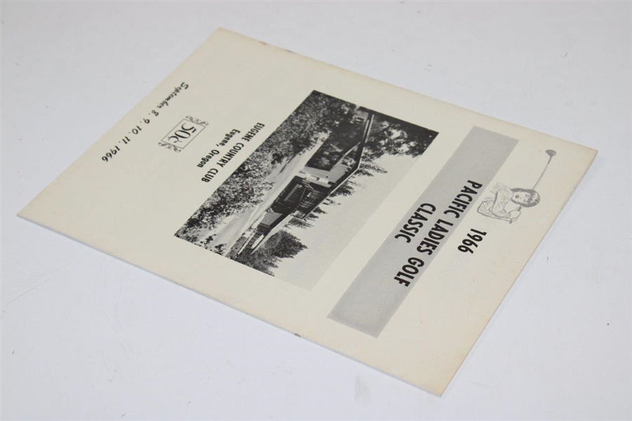 1966 Pacific Ladies Golf Classic at Eugene CC Official Program - Mickey Wright Winner