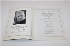 1947 Western Open at Capital City Club Official Program - Louise Suggs Winner