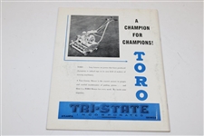 1947 Western Open at Capital City Club Official Program - Louise Suggs Winner