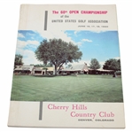 1960 US Open Championship at Cherry Hills CC Official Program - Arnold Palmer Winner