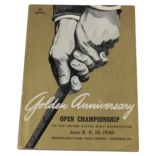 1950 US Open Championship at Merion Golf Club (East Course) Official Program - Ben Hogan Winner