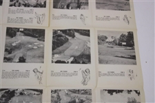 1950 US Open Championship at Merion Golf Club Newsweek Hole-by-Hole Description Foldout