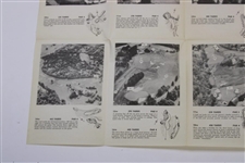 1950 US Open Championship at Merion Golf Club Newsweek Hole-by-Hole Description Foldout